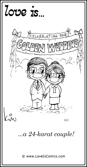 Love Is... a 24-karat couple!