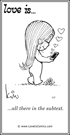 Love Is... all there in the subtext.