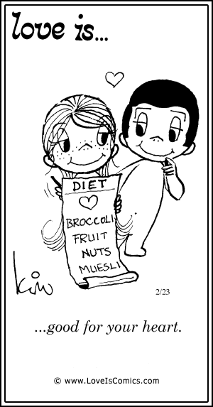 Love Is... good for your heart.
